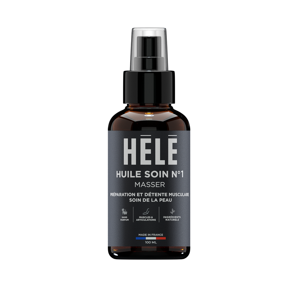 Huile soin de massage musculaire neutre  n°1 Masser Hélé Sport