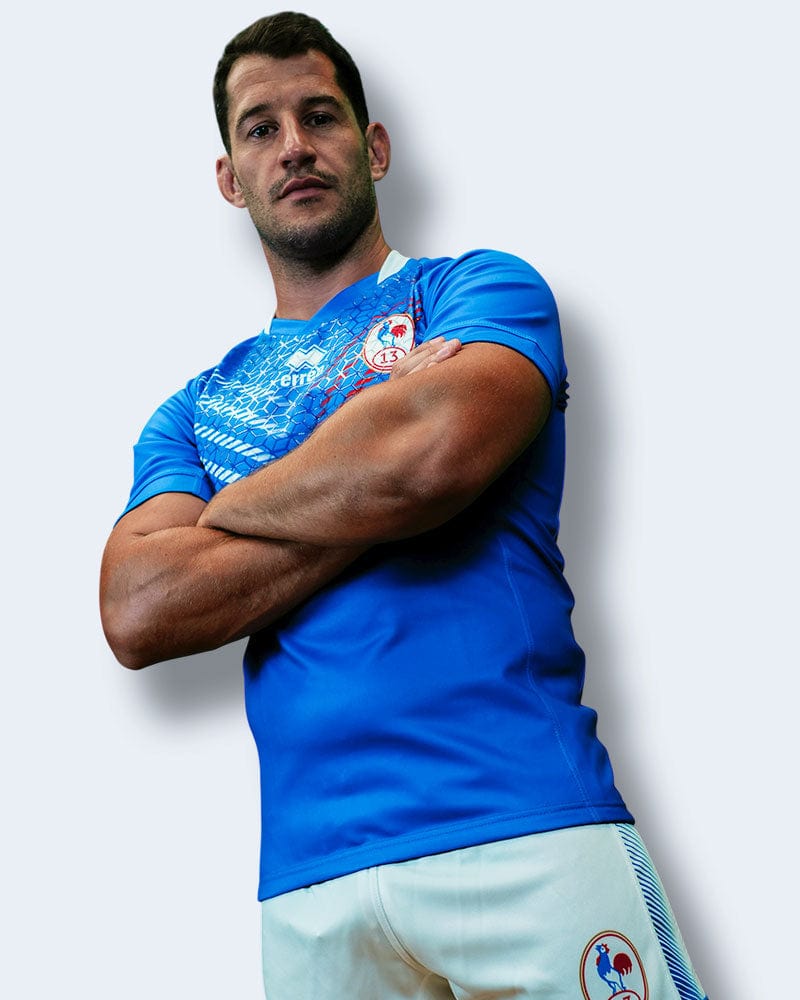 Maillot Equipe de France supporters - Bleu Errea