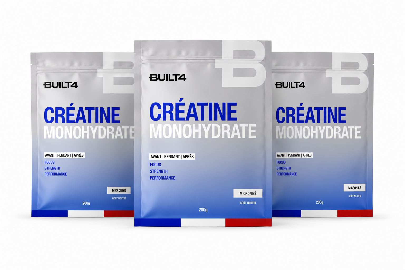 Micronised Creatine Monohydrate Built4 - Nutrition sportive