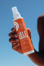 Lait solaire sport SPF50+ texture fluide invisible — visage & corps Hélé Sport